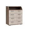 Комод КМ-01 (Ясень шимо темный/Ясень шимо светлый)