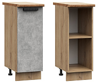 Шкаф нижний ШН 300 Кухня Индира (Лофт Кварц) БЕЗ СТОЛЕШНИЦЫ
